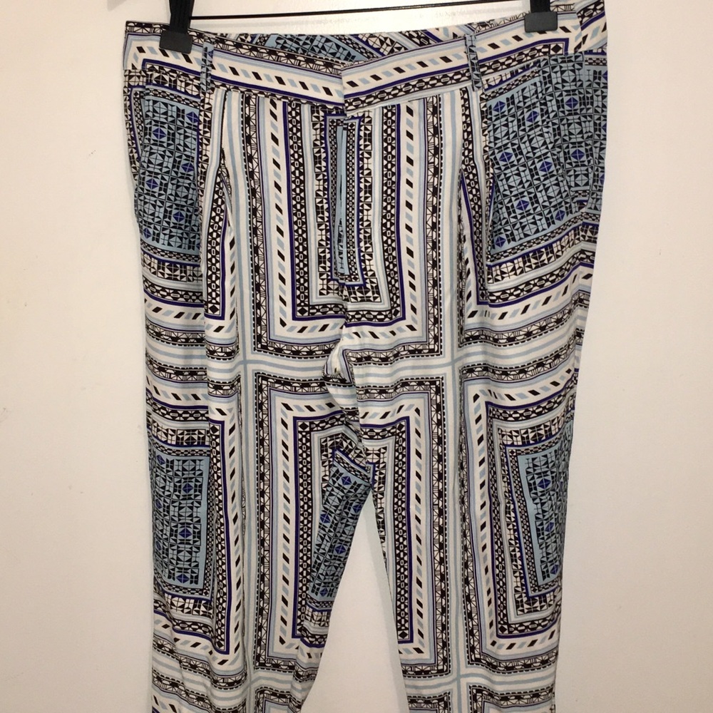 Parker silk printed pants